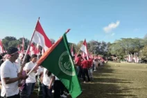 6000 Peserta Didik Yayasan Dwijendra Denpasar Gelar Kirab Bendera, Semarakkan HUT RI ke-73