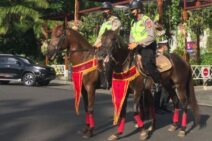 Amankan Dua Kegiatan Besar, Pasukan Berkuda Siaga di Nusa Dua
