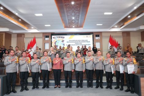Polres Jajaran Polda Bali Terima Penghargaan Dari Ombudsman RI
