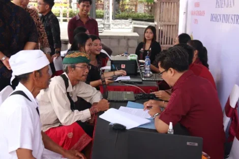 Kemenkumham Bali gelar Mobile IP Clinic di Gianyar. (Foto/ist).