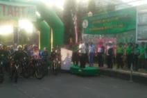 Dandim 1611/Badung – Ajak Ratusan Warga Gowes Keliling Kota Denpasar