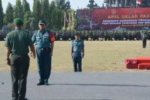 Kasum TNI – Pimpin Gelar Pasukan Pengamanan, Harap IMF-WB Berjalan Lancar