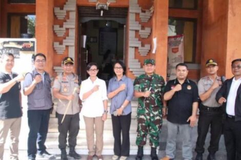 Pemilu Tinggal Menghitung Hari, Kapolresta dan Dandim Badung Kunjungi KPU Kota Denpasar