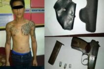 Polsek  Gilimanuk Amankan Pria Asal Jember Karena Bawa Pistol