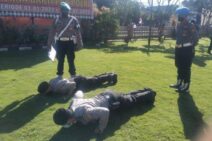 Gelar Operasi Gaktibplin, Dua Anggota Polisi Kena Sanksi Push Up