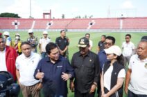 Dampingi Ketum PSSI dan Menpora, Wagub Cok Ace Tinjau Kesiapan Stadion Dipta Menyambut Piala Dunia U20