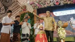 Menko Polhukam Hadi Tjahjanto saat membuka Festival Sastra Saraswati Sewana 2024, Sabtu (20/7/2024). (Foto/nan)