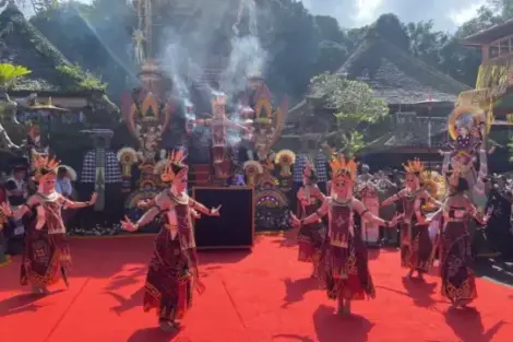 Suasana pembukaan Penglipuran Village Festival (PVF) ke-11 tahun 2024, Kamis (4/7/2024). (Foto/nan)
