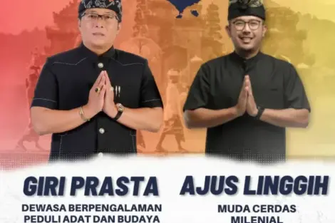 Pamflet Duet Giri Prasta-Ajus Linggih Beredar, Bursa Pilgub Bali Makin Hangat?