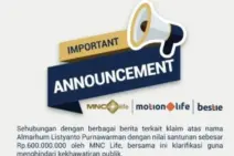 Jawaban MNC Life soal Komplain Pencarian Dana Asuransi Kematian Karyawan