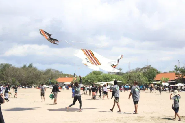 Wali Kota Denpasar, I Gusti Ngurah Jaya Negara membuka secara resmi Lomba Layang-Layang Denpasar Kite Festival VIII Tahun 2024 di Kawasan Pantai Mertasari, Sanur, Denpasar, Minggu (1/9/2024). (Foto/ist)