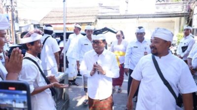 Wawali Denpasar Arya Wibawa Hadiri Karya di Merajan Penyawangan Kawitan Bendesa Manik Mas, Desa Adat Pedungan