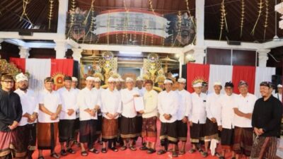 Pengukuhan Bendesa dan Prajuru Desa Adat Intaran, Sanur