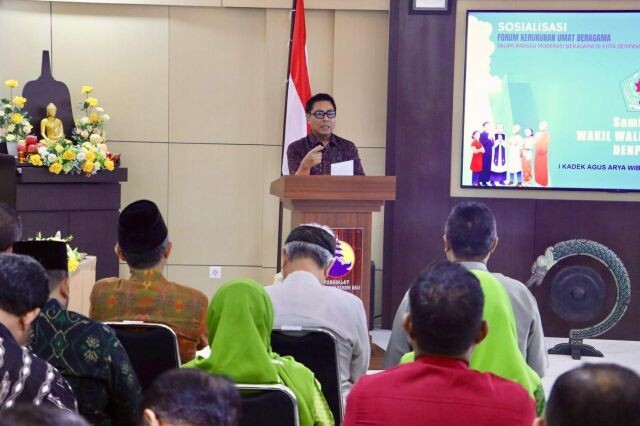 buka gelaran sosialisasi modernisasi beragama, wawali arya wibawa ajak perkuat kerukunan umat