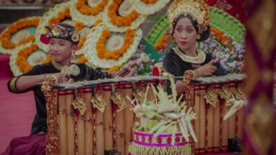 gender wayang anak anak badung tampil memikat di pesta kesenian bali 2025