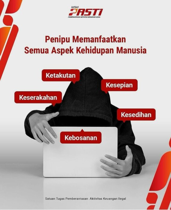 satgas pasti, awas penipuan berkedok media sosial!