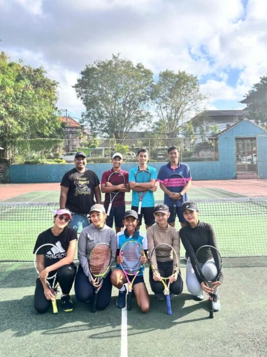 tiga prajurit tni ad perkuat tim tenis badung di porprov bali xvi