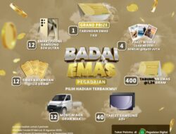 Pegadaian Luncurkan Program Badai Emas 2025, Hadiah Haji hingga Emas 1 Kilogram
