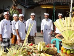 Rampung Di Restorasi, Walikota Jaya Negara Hadiri Pemelaspasan Penyengker Pura Dalem Tohpati