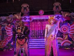 Barong Landung Sanggar Seni Paras Paros Sedot Perhatian Penonton