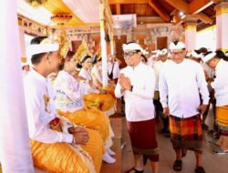 Wawali Arya Wibawa Hadiri Karya Atma Wedana Memukur, Nyatur Rebah Utama, Mepenawaratna dan Metatah Kinambulan Desa Sidakarya