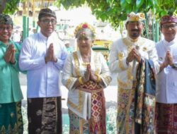 Walikota Jaya Negara Hadiri Upacara Abhiseka Ida Cokorda Puri Ageng Mengwi