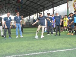 Wawali Arya Wibawa Buka Turnamen Futsal Desa Pemecutan Kelod