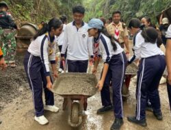 Ikut Bersinergi Pasca Bencana, Kwarcab Badung Wujud Sinergi dan Gotong Royong Bangun Desa