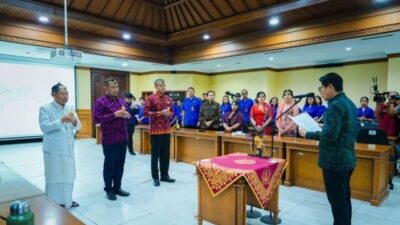 Bupati Badung Lantik Direksi Perumda Pasar dan Pangan MGS Periode 2026–2031