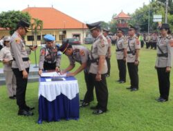 Tongkat Komando Bergeser, Jajaran Polres Buleleng Resmi Berganti