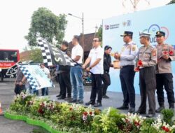 Walikota Jaya Negara Lepas 13 Bus Peserta Mudik Nyaman Bersama PLN