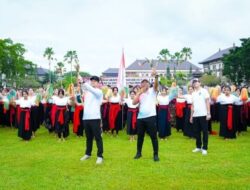 Lepaskan Panah, Wabup dan Ketua DPRD Badung Resmi Buka Porsenijar Badung 2026