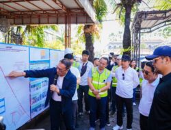 Bupati Adi Arnawa dan Wabup Bagus Alit Sucipta Tinjau Proyek Strategis Pengendali Banjir di Kuta